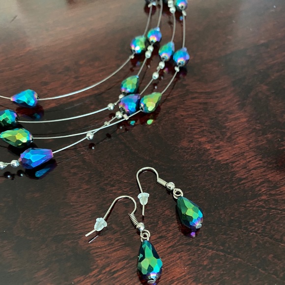 Charming Charlie Layered Necklace and Earring Set - Picture 2 of 4